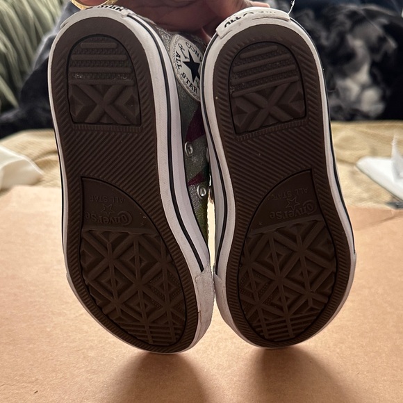 Converse All-Star Silver High-Top Sneakers - Picture 7 of 7